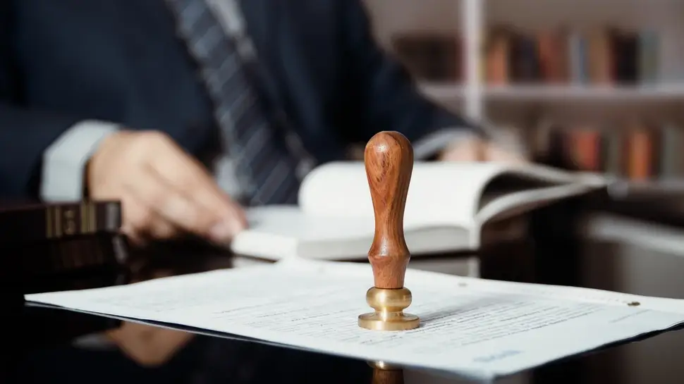 Erbrecht Velen | Siegelstempel auf Dokument Erbrecht Velen | Siegelstempel auf Dokument