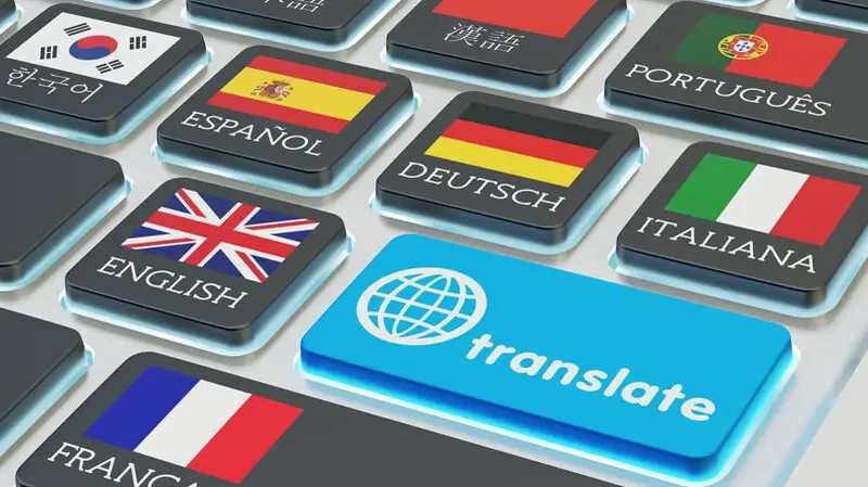 Übersetzungen Schwerin | Tasten mit verschiedenen Sprachen zum Übersetzen