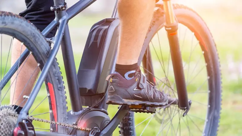 E-Bike kaufen Minden und Lübbecke | Nahaufnahme von einem E-Bike Akku E-Bike kaufen Minden und Lübbecke | Nahaufnahme von einem E-Bike Akku