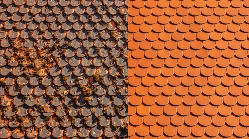 Dachsanierung Vorher-Nachher #261247176 Bausanierung Großenkneten | Dachsanierung vorher, nachher