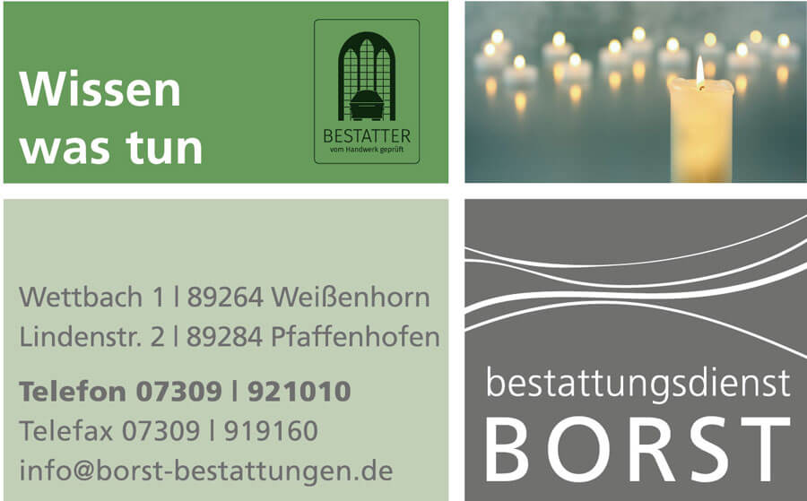 Bestattungsvorsorge in Weißenhorn