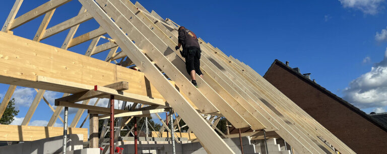 Zimmerei Boostedt | Rohbau eines Holzdaches