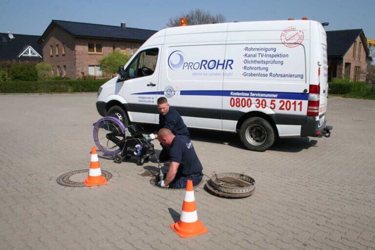 Rohr- und Kanalreinigung Neumünster | Dichtheitsprüfung durchgeführt von proRohr