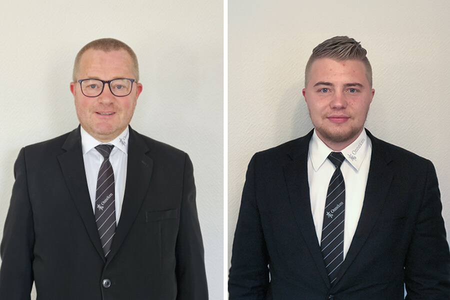 Bestattungsvorsorge Aurich | Christoph Onneken (links), und Jan-Christian Onneken (rechts) stehen für Trauerkultur mit Herz und Würde in Westgroßefehn