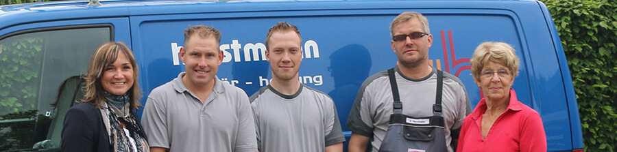 Anbieter für Heizungen, Wärmepumpen und Badsanierung für Bad Bramstedt und Umgebung | Das Team von Ulf Horstmann Sanitär und Heizung aus Hitzhusen bei Bad Bramstedt