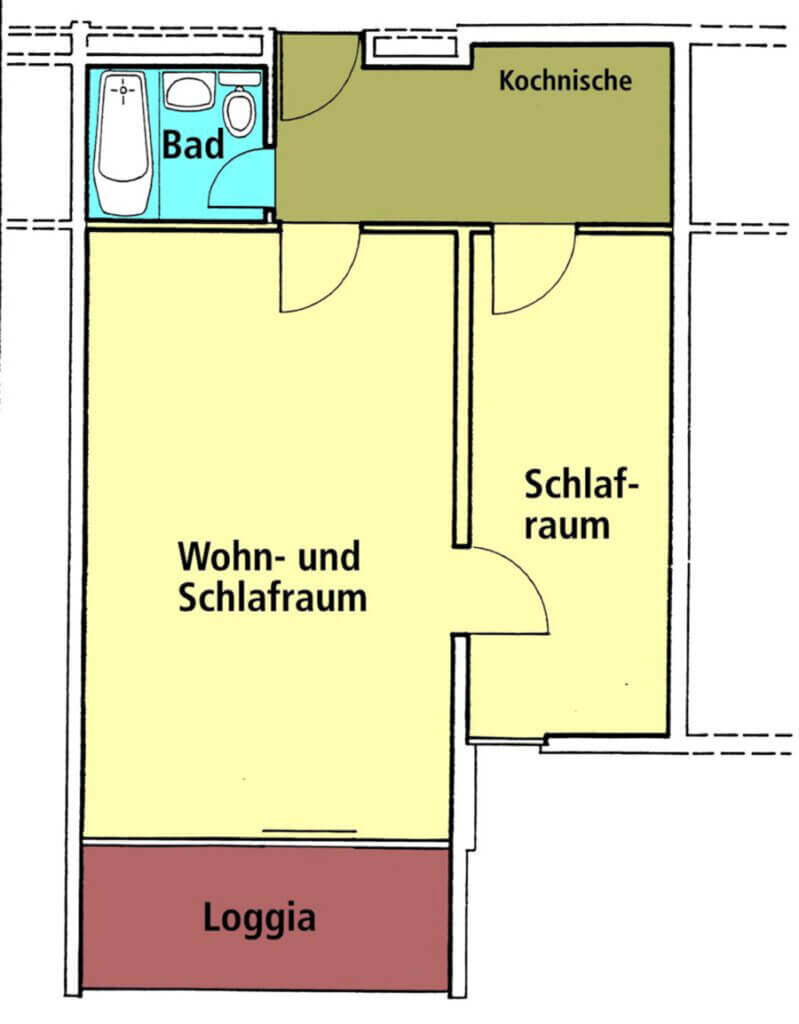 Wohnen kaufen Fehmarn | Klar strukturierter Grundriss einer Eigentumswohnung auf Fehmarn – ideal als Zweitwohnsitz oder Kapitalanlage