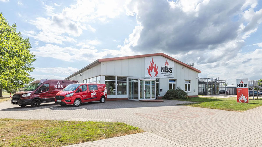 Der Firmensitz des Nienburger Brandschutz Service am Südring 14 in Nienburg (Weser)