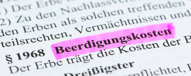Bestattungskosten Bad Zwischenahn - Paragraph 1968 BGB Beerdigungskosten im Gesetzestext | Bad Zwischenahner Bestattungen Rohde & Borchardt GmbH