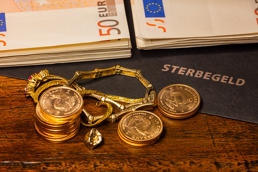 Bestattungsvorsorge Bad Zwischenahn - Sterbegeld mit Goldmünzen und Euroscheinen | Bad Zwischenahner Bestattungen Rohde & Borchardt GmbH