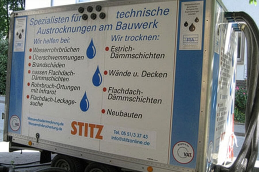 Technische Austrocknung am Bauwerk Göttingen | Gerald Stitz